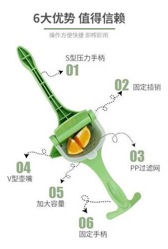 Exprimidor Manual Plastico Multifuncion Limon Citricos