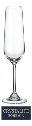 comprar Copa Cristal Bohemia X6 Champagne Crystalite Strix