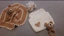 Comprar Set De Crochet Para Bebes, Mantas De Apego. Sonajas