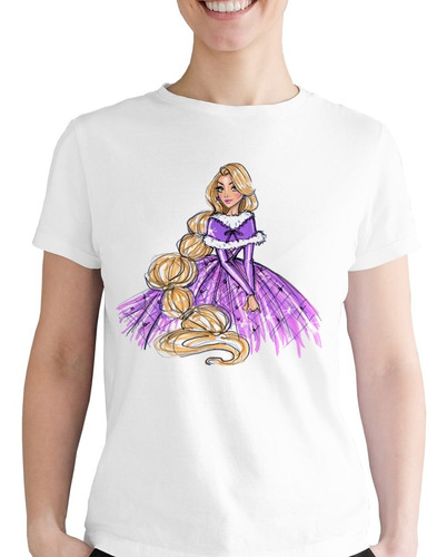 Playera Rapunzel Enredados Niña Flynn Rider Disney Princesa