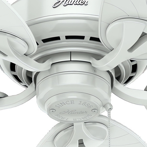 Hunter Ventilador De Techo Bayview Blanco 54¨ 5 Aspas Rattan