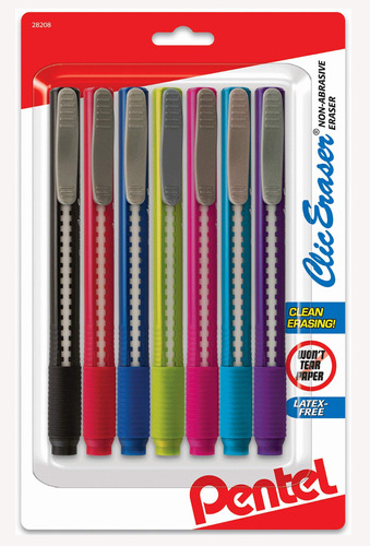 Goma De Borrar De Pentel Clic, Estilo Bolgrafo Retrctil, Paq