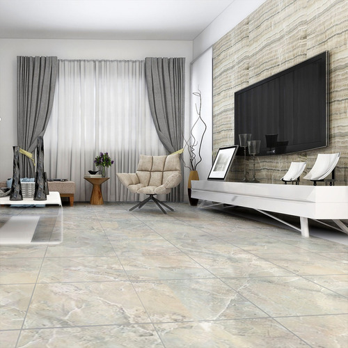 Ceramica Simil Marmol Barcelos Perla 46x46 1ra Calidad Allpa