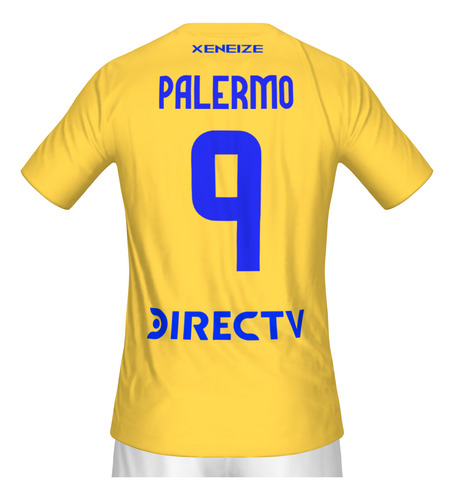 Remera Amarilla Boca Juniors - Jugadores - Algodón