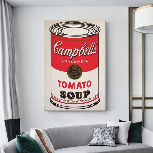 Cuadro Decorativo 60x90 Lata De Sopa Campbell Andy Warhol