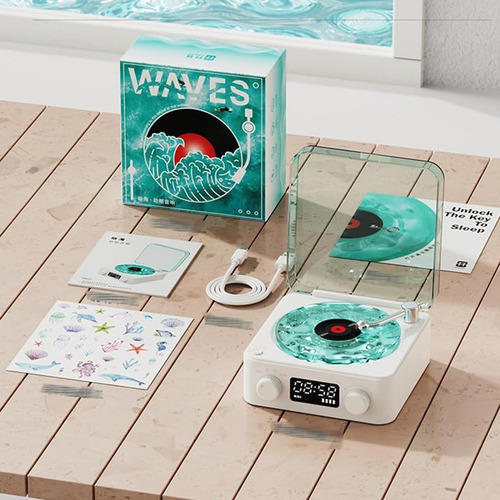 Tocadiscos De Vinilo Bluetooth, Tocadiscos Vintage, Portátil