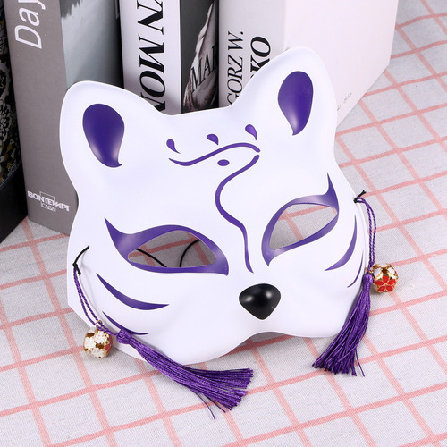 Máscara Facial Completa De Gato Estilo Japonês, Acessório