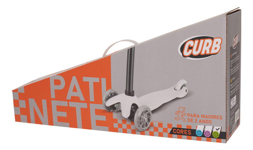 Patinete Infantil 3 Rodas Com Luzes Radical Flash Resistente Cor Rosa