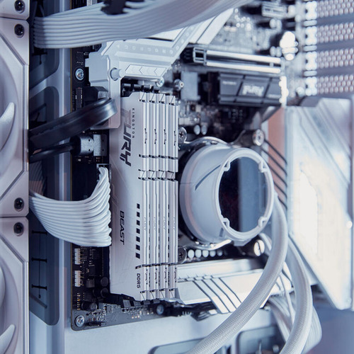 Memoria Ram Kingston Fury Beast White Expo Ddr5 16gb 6000mts