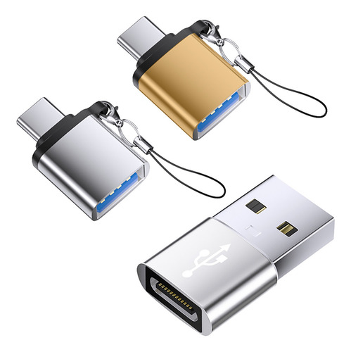 3pc Adaptador Tipo-c Otg  A Usb For Phone Datos/carga
