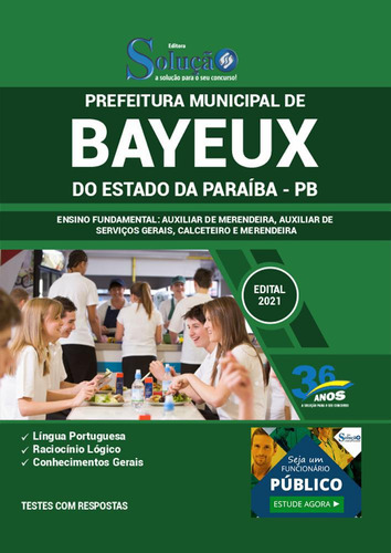 Apostila Concurso Bayeux Pb - Ensino Fundamental