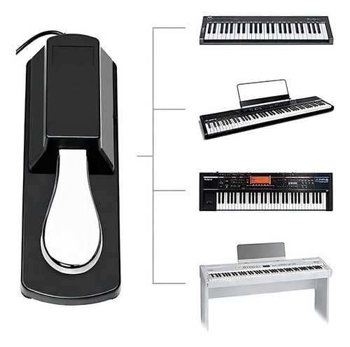 Pedal Sustain Para Tecladomusical Electric Piano Synthesizer