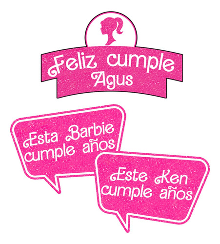 Kit Imprimible Personalizado Decoración Cumpleaños | Barbie