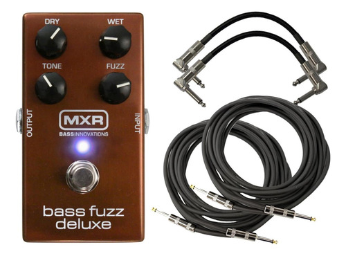 Mxr M84 Bass Fuzz Deluxe Pedal Bundle Cables Gratis