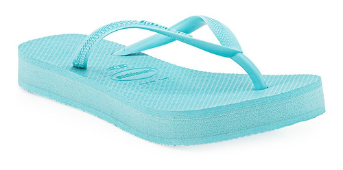 Ojotas Havaianas Slim Flatform Mujer Celeste Solo Deportes