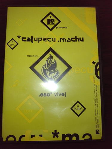 Catupecu Machu/eso Vive En Dvd Original!!