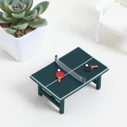 1 Juego De Modelos De Minitenis De Mesa Para Decoración De E