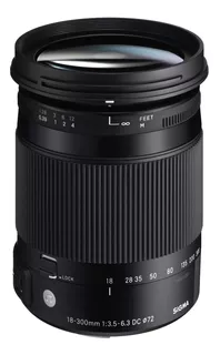 Lente Sigma 18-300mm Dc Macro Canon 4 Anos Garantia Oficial