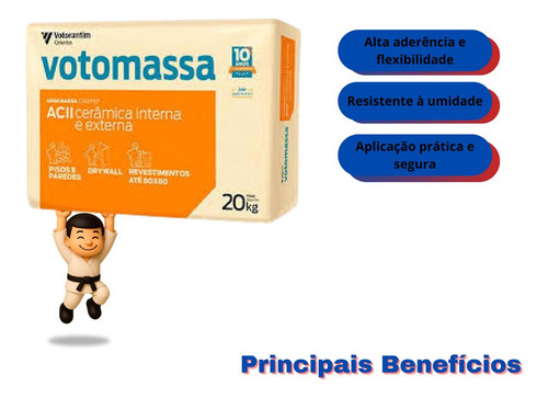 Kit Com 2 Argamassa Votomassa (acii) Ceramica Externa - 20k