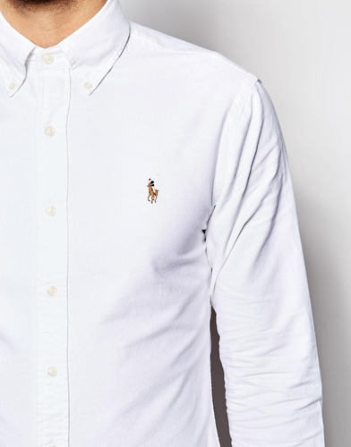 Camisa Oxford Polo Ralph Lauren Blanca L Cleotildes Closet