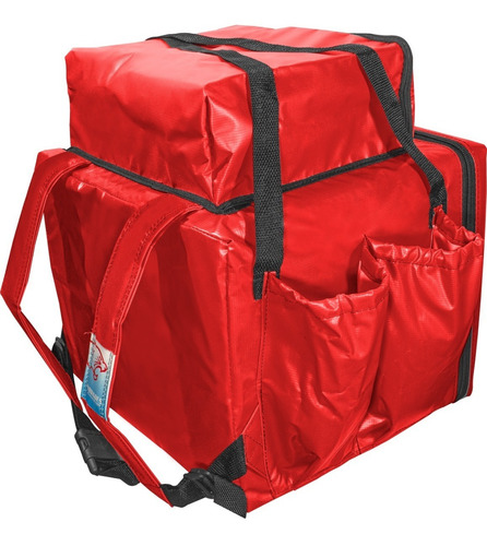 Imagem 3 de 5 de Bolsa Mochila Delivery Bolso Térmico Lona S Revestido 35cm