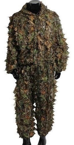 Hunting Clothes Set 3d Leaves Coat And Trousers 1