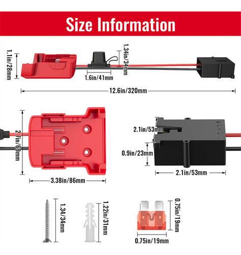 Adaptador Power Wheels Para Batería Con Conector De Arnés De