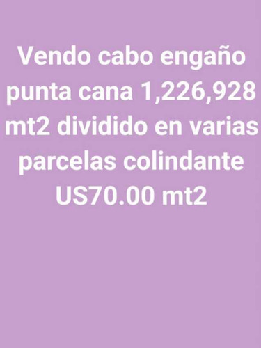 Cabo Engaño 1,226,928 Metros Punta Cana