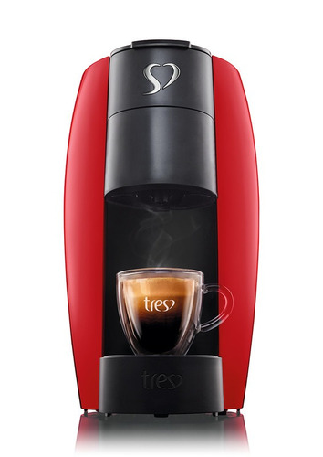 Cafeteira Espresso LOV Vermelha 127V – TRES 3 Corações