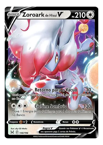 zoroark v pokemon card value Hisuian & VStar Lost Origin The item may be similar but not exactly the same as the image (e.g Carta Pokmon Zoroark V Coleo