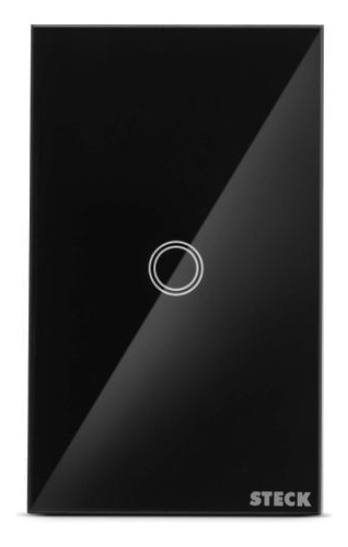 Conjunto Montado Interruptor 4x2 Touch Smart 1 Módulo Preto 