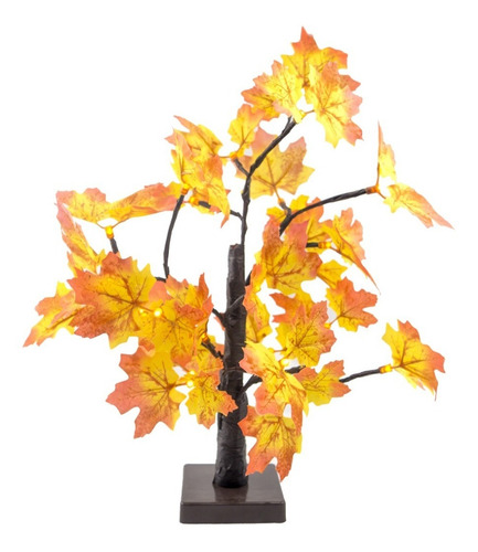 Arbol Hoja Maple Naranja Luz Led Decora Espacios Y Eventos