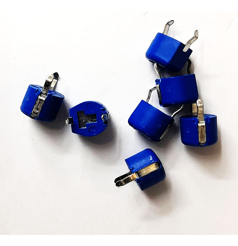 Capacitor Variable Trimmer Azul 2,7 A 10pf 100v Pk X 2u Htec