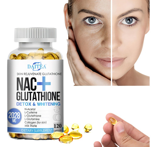 Nac + Glutation Colágeno Q10 Antioxidante Y Rejuvenecedor