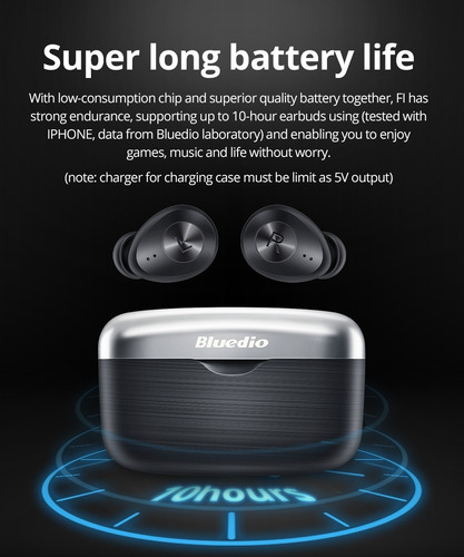 Audifonos Bluetooth Touch Bluedio Fi Con Caja De Carga