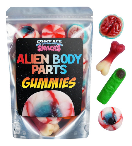Partes Del Cuerpo De Gomitas Alienígenas 10 Onzas De Cereb