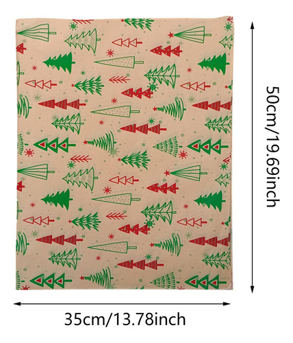 20 Piezas De Papel De Regalo De Navidad, Árbol De Navidad