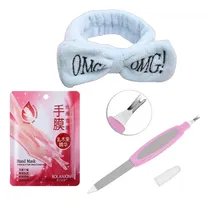 Comprar Set Vincha Skincare + Lima De Uñas 2 En 1 + Mascarilla Manos