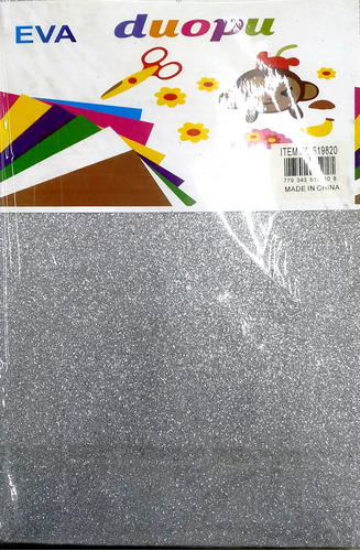 Goma Eva  Con Glitter A4 Pack X10 Uni
