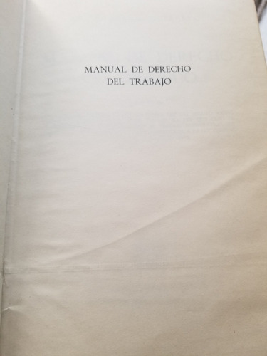 A0 Manual De Derecho Del Trabajo 8.a Ed. Euquerio Guerrero (Usado)