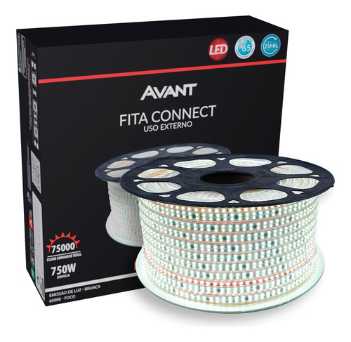 Fita Led Externa Connect 15wm Luz Branca 6500k Avant