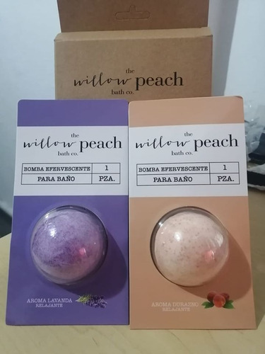 10 Bombas Efervescentes Para Baño (the Willow Peach)