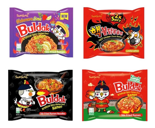 Ramen Coreano Samyang Buldak 4 Piezas Super Picantes