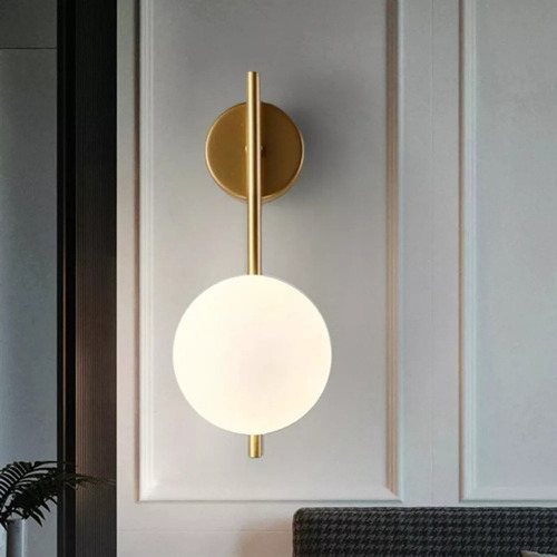Lámpara De Pared Con Lámpara De Pared Con Cobre, 30 X 12 X 1