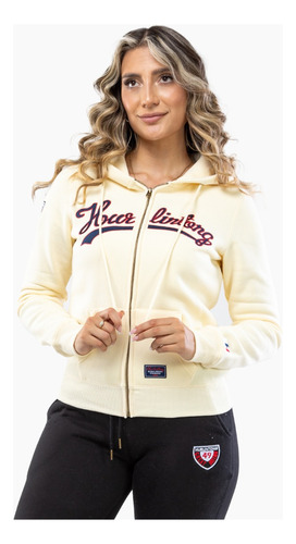 Chaqueta Tipo Hoodie Para Dama Hurlintong En Algodón 30324