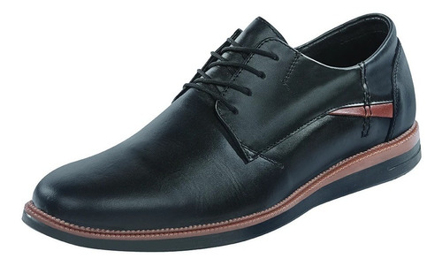 Zapato Caballero Casual Negro 100% Piel Vacuno 307-17  