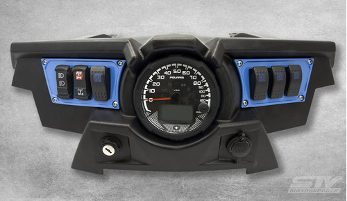 Stvmotorsports Custom Aluminum Blue Dash Panel For Polaris