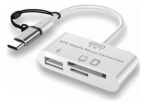 Adaptador Tipo C /micro Usb (lector Sd Micro Sd Memoria Usb)