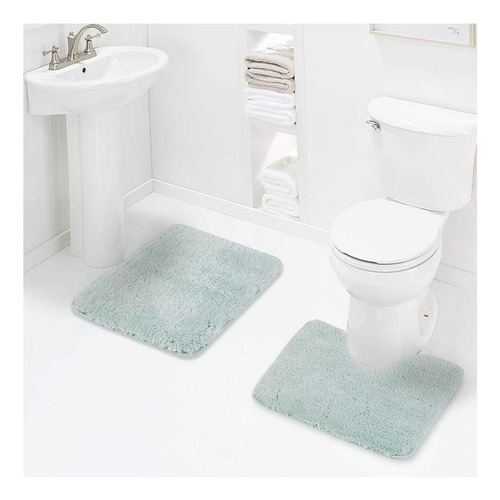 Juegos De Alfombra De Baño De 2 Piezas De Walensee De 2 Piez