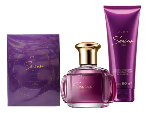 Perfume Sensus Dama Avon Fragancia Frutal Floral Volumen De La Unidad 100 Ml